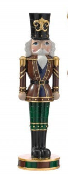 18" RESIN GENTLEMEN NUTCRACKER 2/AST BUGG