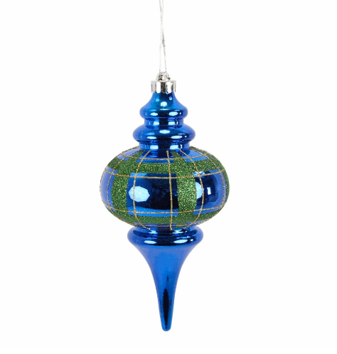 10" TARTAN FINIAL ORNAMENT
