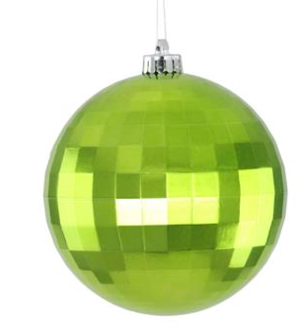 150MM DISCO BALL ORNAMENT GREEN- Choose a Style