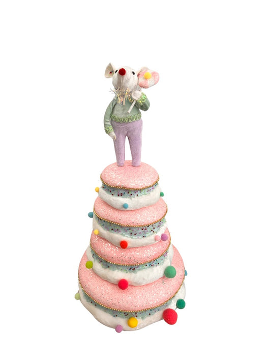 STACKED CAKE W/MOUSE20'' - Burlap and Bling Decor