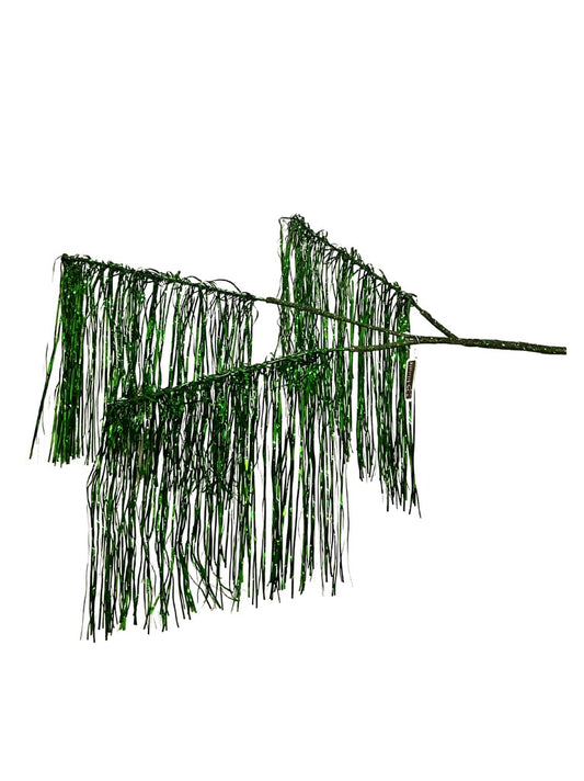 40" Tinsel Hanging Spray Green - Burlap and Bling Decor