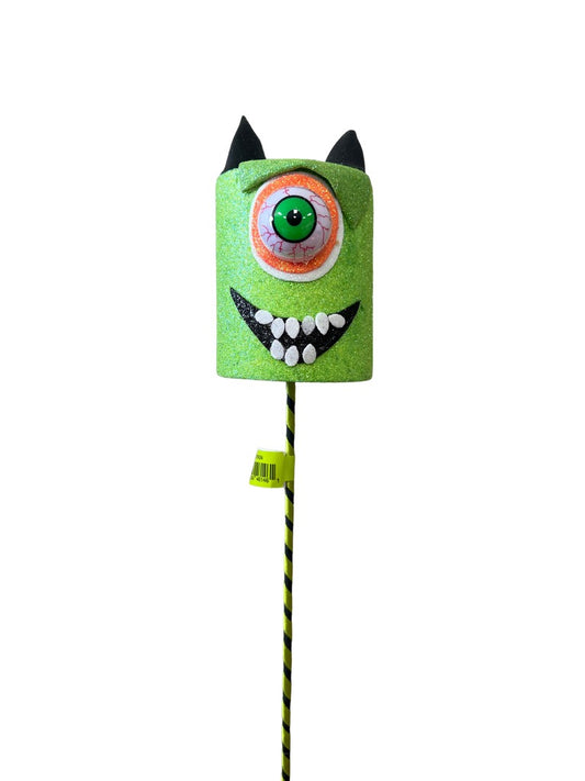 Evil Eye Marshmallow Pick H18xDIA3 Green - Burlap and Bling Decor