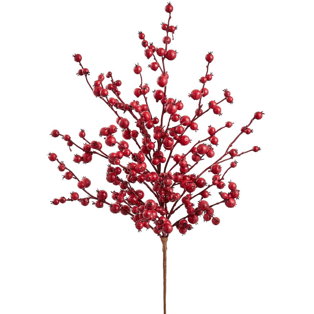 28" Rosehip Spray  Red