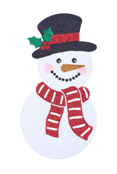 20"H GLITTERED EVA SNOWMAN - Burlap and Bling Decor