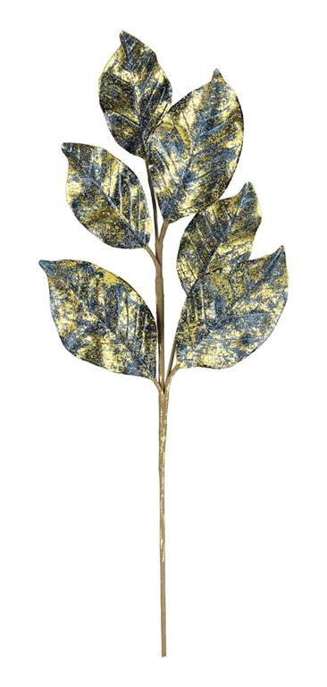 METALLIC MAGNOLIA LEAF SPRAY, BLUE