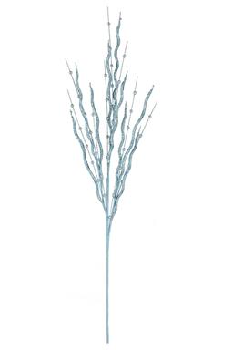 GLITTER TWIG SPRAY, 36", BLUE
