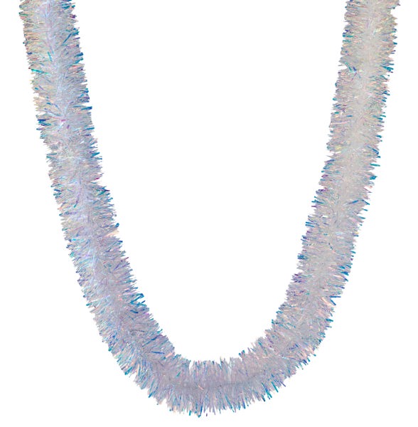 78"LX4.75"DIA TINSEL GARLAND IRIDESCENT