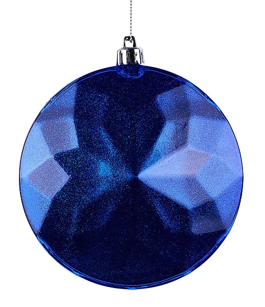 120MM FLAT DIAMOND GEM ORN ROYAL BLUE