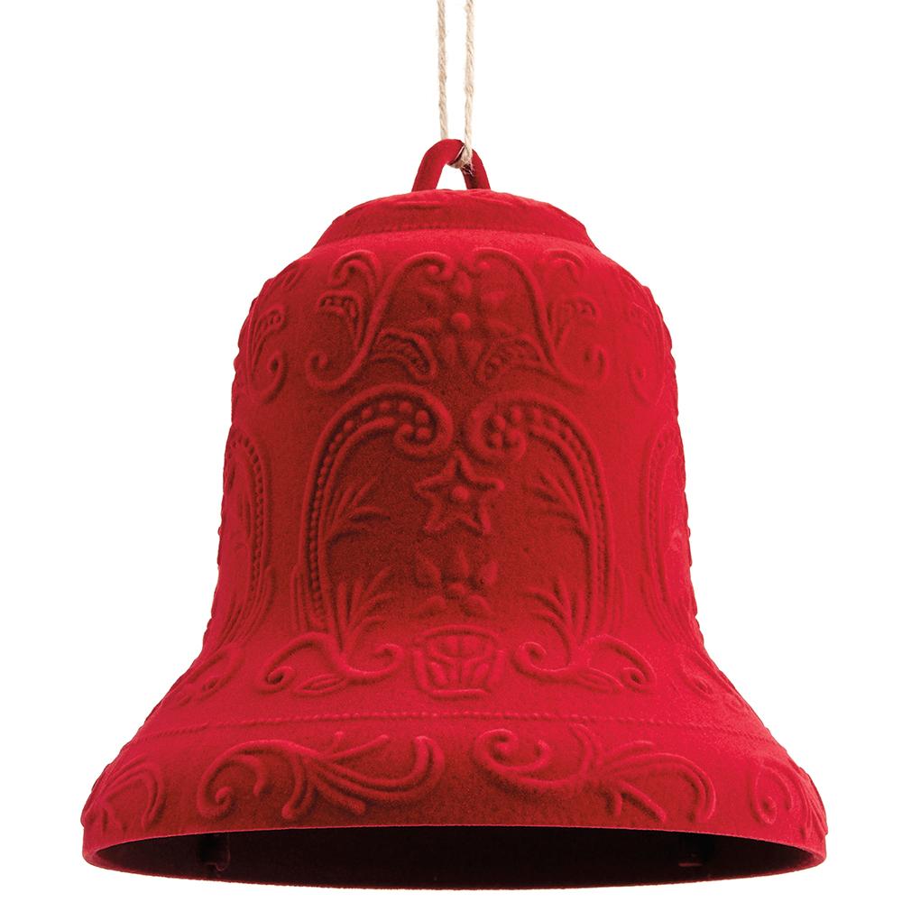 7.5" FLOCK BELL ORNAMENT