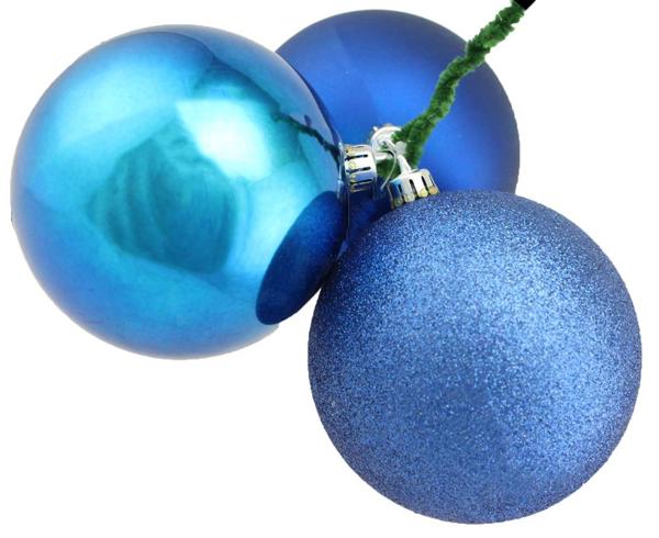 100MM BALL CLUSTER ROYAL BLUE - Burlap and Bling Decor