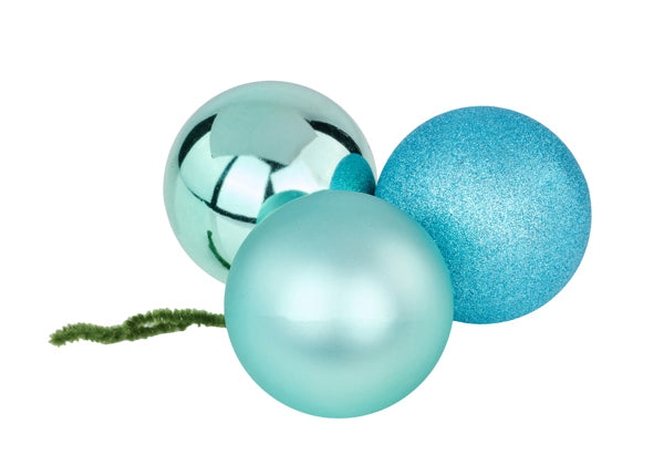 100MM BALL CLUSTER TURQUOISE - Burlap and Bling Decor