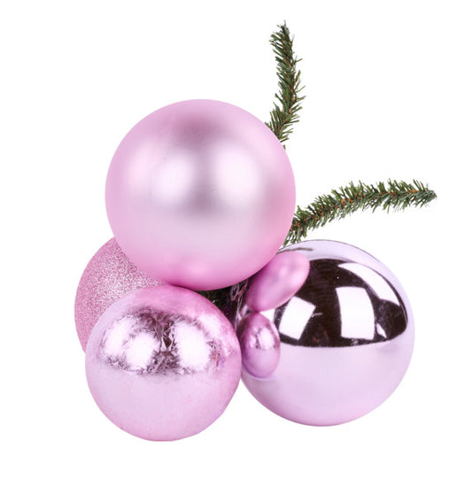 100/80MM BALL CLUSTER PINK - Burlap and Bling Decor