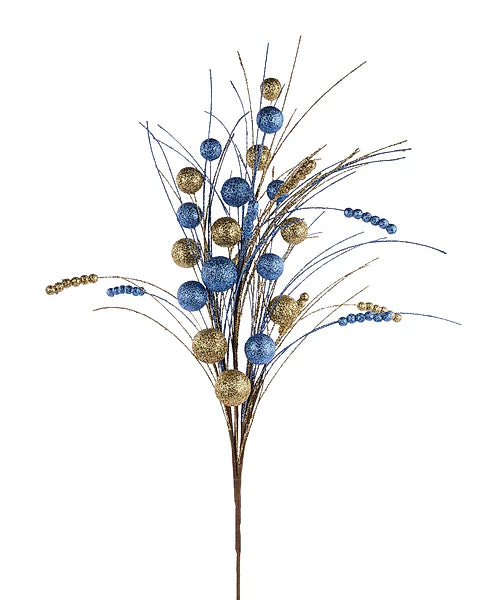 BALL MONOFILAMENT/BEAD SPIKE SPRAY SMOKE BLUE/GOLD