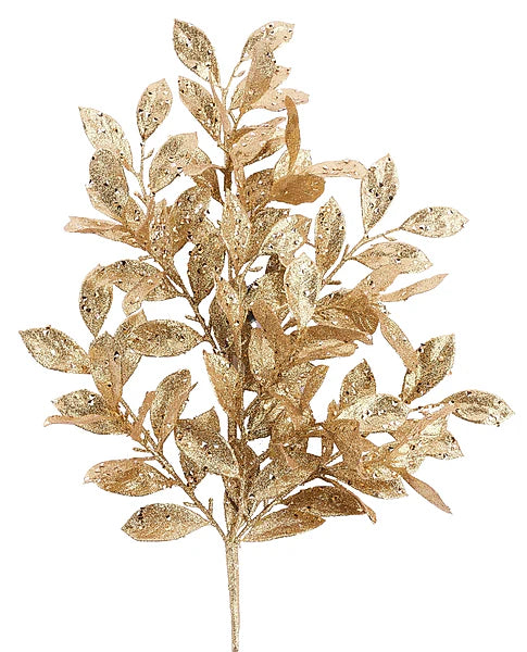 22"L GLITTER VINE SPRAY GOLD
