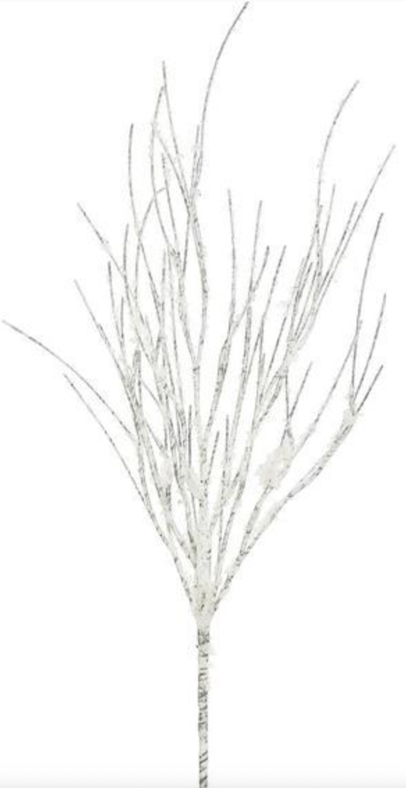 SNOWY BIRCH SPRAY, 33"; WHITE - Burlap and Bling Decor