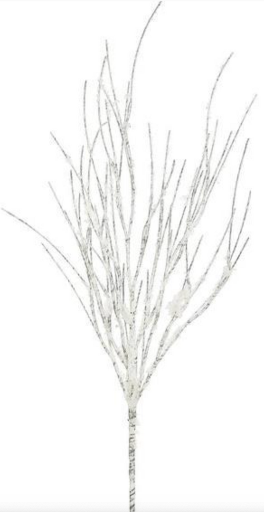 SNOWY BIRCH SPRAY, 33"; WHITE - Burlap and Bling Decor