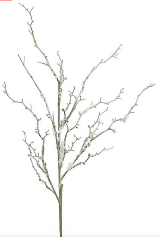 SNOW TWIG BRANCH, 44", GREY/WHITE - Burlap and Bling Decor