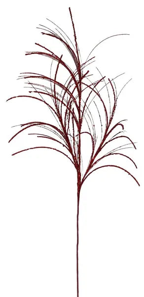35"L GLITTER FISHLINE SPRAY RED - Burlap and Bling Decor