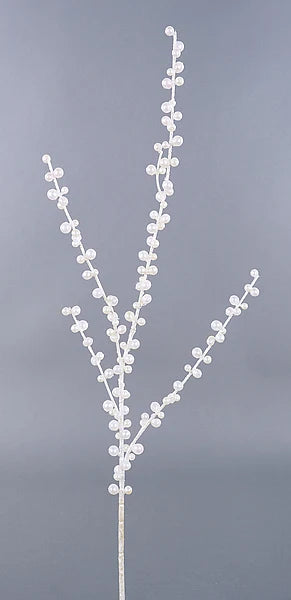 28"L PEARL BERRY SPRAY WHITE
