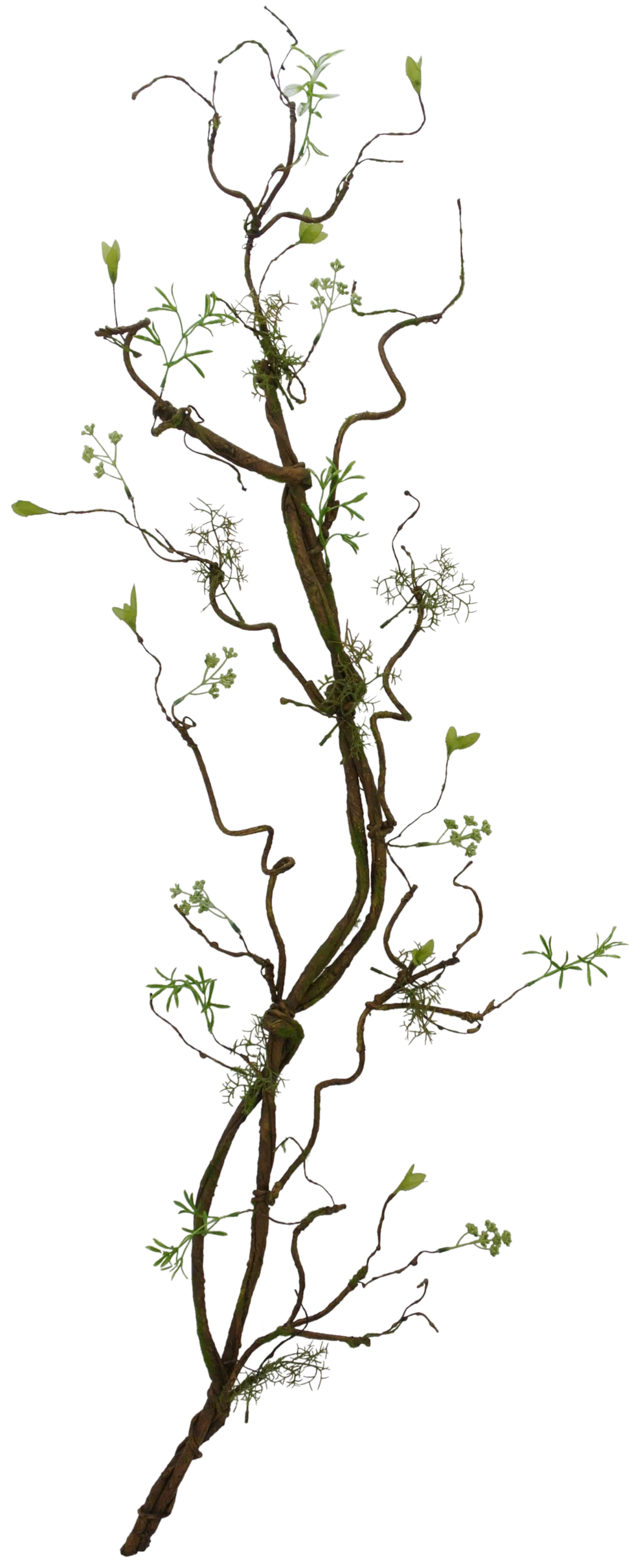 Artificial wreath branches with moss