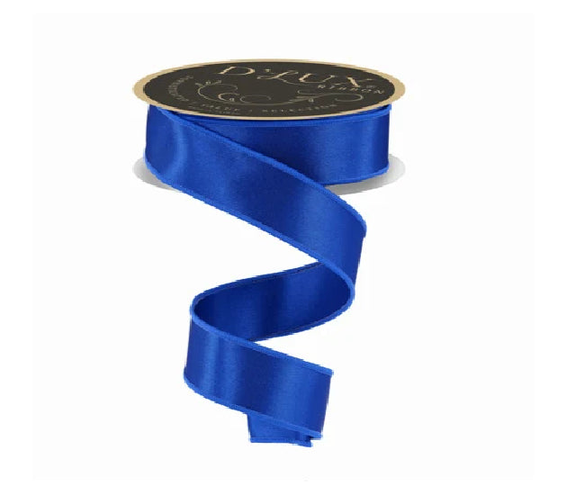 Royal blue satin ribbon