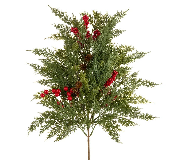 A cedar and berry pick