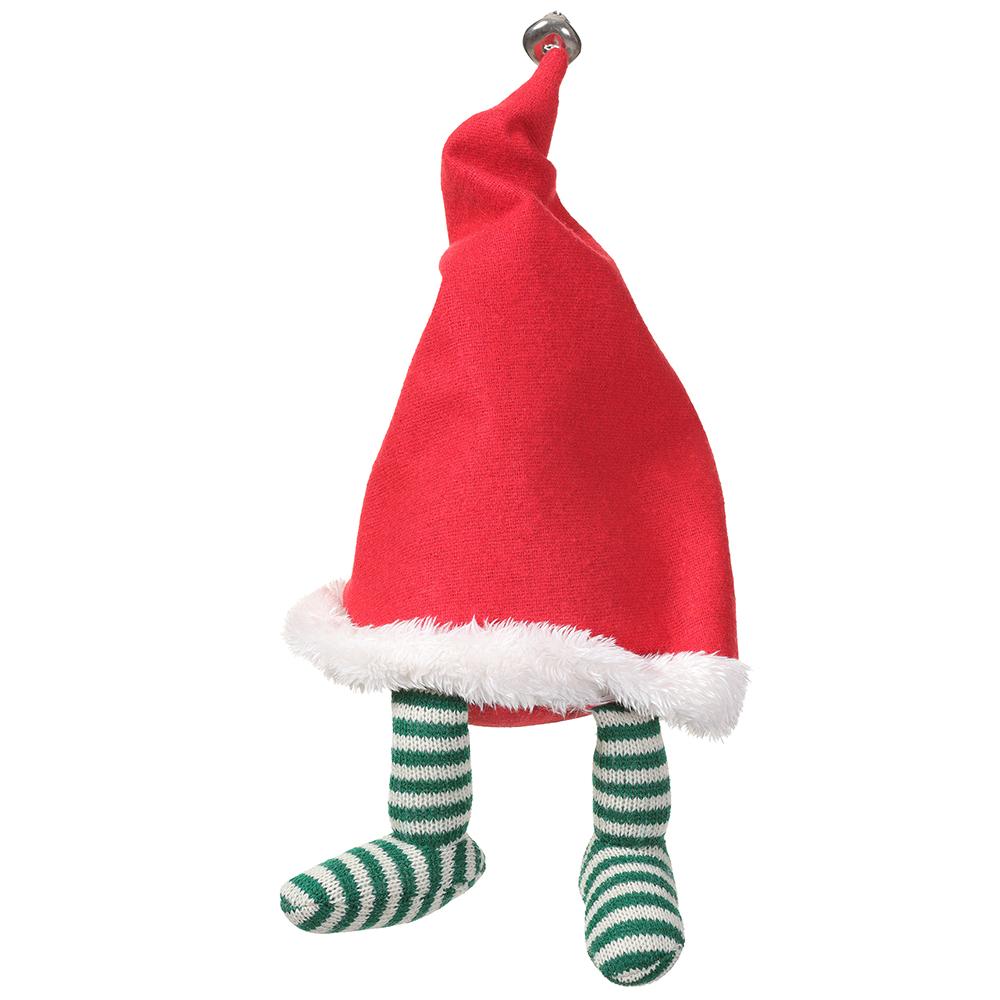 10" JINGLE BELL GNOME RED/GREEN - Burlap and Bling Decor