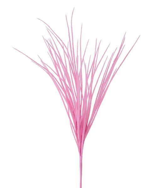 27"L FLOCKED GRASS BUSH light pink - Burlap and Bling Decor