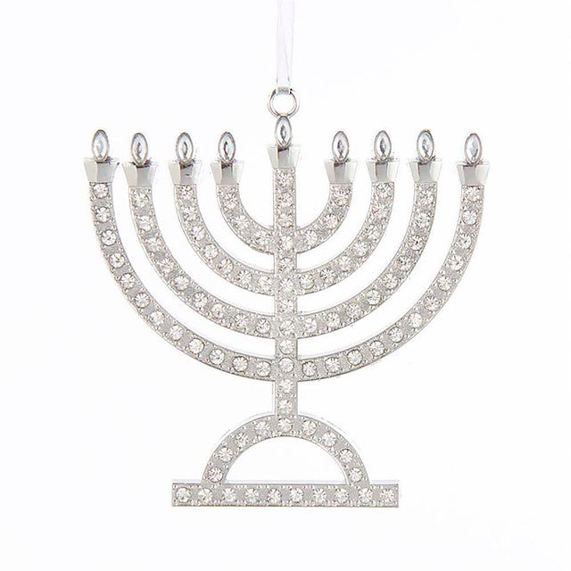 3.75"METAL SILVER HANUKKAH ORNAMENT
