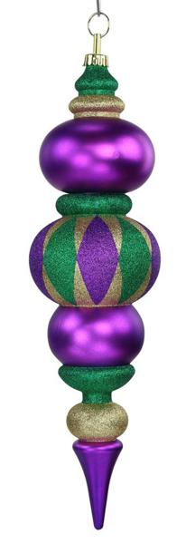 Mardi Gras finial ornament