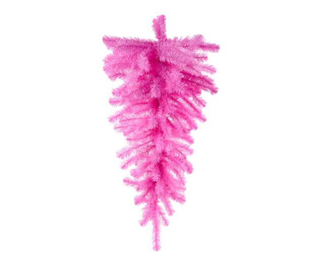 A bright pink wreath base
