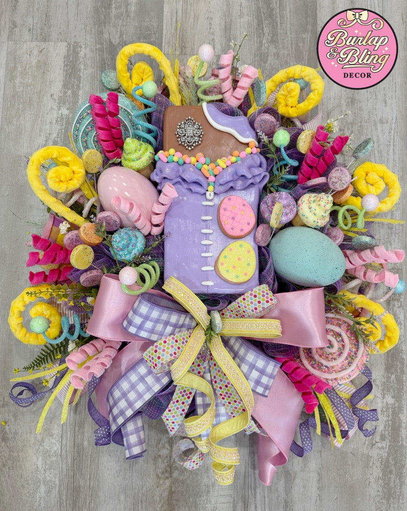 Colorful Candy Bar Wreath