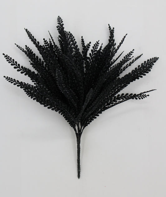 19 " BLACK BUTTON FERN