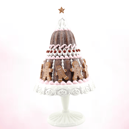 Gingerbread Tiered Cake - Burlap and Bling Decor