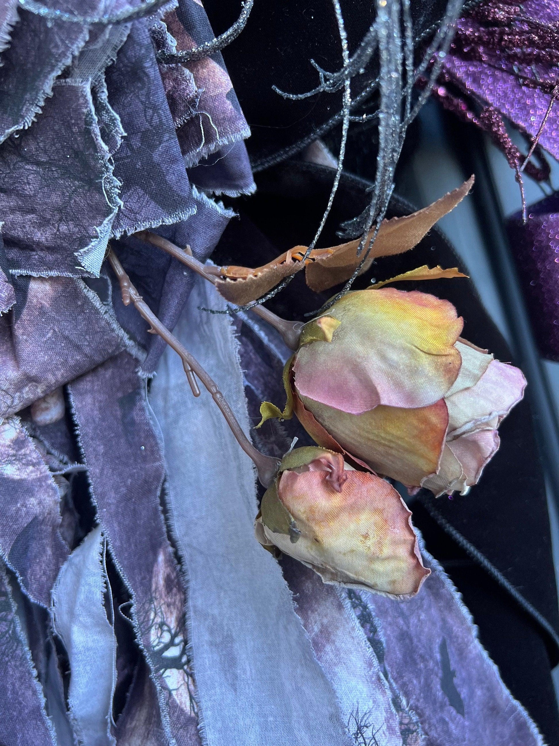 Halloween Wreath - Burlap and Bling Decor